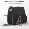 imageForklift Cover Waterproof Heavy Duty 420D OxfordFabric with Side Zipper Vent ampamp Reflective Strips for Rain ampamp UV Protection Fits Forklifts Up to 6000 Lb