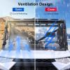 imageScratch Resistant ampamp Vented Full Windshield Compatible with Polaris Ranger 1000  XP 1000  Crew 1000 20172025 PC Clear Protects Against Wind Dust Dirt Snow Rain