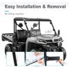 imageScratch Resistant ampamp Vented Windshield Compatible with CFMOTO UFORCE 1000 20192025 ampamp 1000 XL 20222025 PC Front Windshield Protects Against Wind Dust Dirt Snow Rain