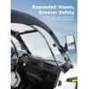 imageSoft Upper Doors with Side Mirror Cutout Compatible with Polaris RZR XP 1000 20142023 2 Seater Waterproof Soft Cab Enclosure Upper Doors for Enhanced Vision