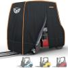 imageForklift Cover Waterproof Heavy Duty 420D OxfordFabric with Side Zipper Vent ampamp Reflective Strips for Rain ampamp UV Protection Fits Forklifts Up to 6000 Lb