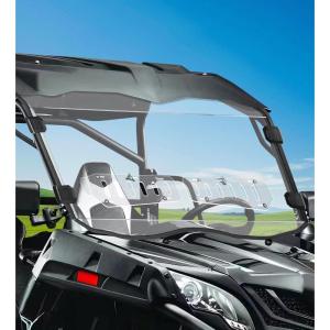 imageScratchResistant ampamp Vented Full Windshield Compatible with CFMOTO ZForce 800 Trail500 Trail800 EX1000 20142022 Upgraded Clear PC Front Window Protects Against Wind Dust Dirt Snow Rain