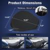 imageDetachable Motorcycle Gel Seat Cushion with Cover Large 3DHoneycomb Structure Shock Absorption ampamp Breathable Motorcycle Gel Seat Pad for Long Rides