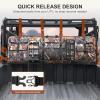 imageDouble UTV Tool Carrier Soft Case Quick Release Hunting Tool Bag Rack for Hunting Activities Compatible with Polaris Ranger Yamaha Kawasaki and Most UTVs BlackCamouflage