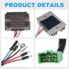 imageVoltage Regulator Rectifier with Wire Harness Compatible with Honda GX440 GX610 GX620 GX630 GX640 GX660 GX670 GX690 GXV530 GXV610 GXV620 GXV630R GXV660R GXV670 GXV690 GCV520U GCV530 Engine