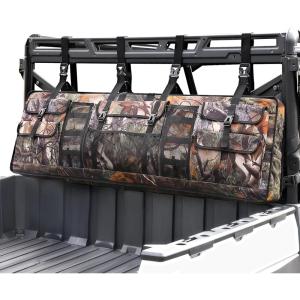 imageDouble UTV Tool Carrier Soft Case Quick Release Hunting Tool Bag Rack for Hunting Activities Compatible with Polaris Ranger Yamaha Kawasaki and Most UTVs BlackCamouflage