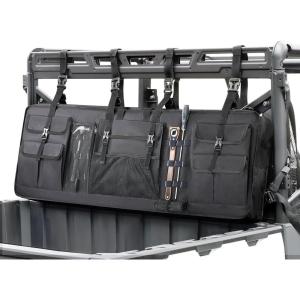 imageDouble UTV Tool Carrier Soft Case Quick Release Hunting Tool Bag Rack for Hunting Activities Compatible with Polaris Ranger Yamaha Kawasaki and Most UTVs BlackBlack