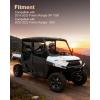 imageAluminum Half Doors with Clear PC Window  Enhanced Visibility Lower Hard Door Panels Compatible with 20182025 Polaris Ranger XP 1000 ampamp 20202025 Ranger 1000