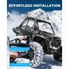 imageSoft Upper Doors with Side Mirror Cutout Compatible with Polaris RZR XP 1000  XP Turbo 2Seater 20142023  Waterproof ampamp Enhanced Vision for Max Durability
