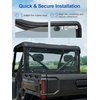 image:imageScratch Resistant Smoked Grey Rear Windshield Compatible with CFMOTO UFORCE U10 Pro amp U10 Pro XL 2025 Rear Window Hard Coated PC Windshield Protects Against Wind Dust Dirt Snow Rain
